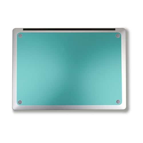 Image of Laptop Skin Compatible with Surface Laptop 7 15 inch (2024) - Solid Turquoise - Premium 3M Vinyl Protective Wrap Decal Cover - Easy to Apply | Crafted in The USA by MightySkins