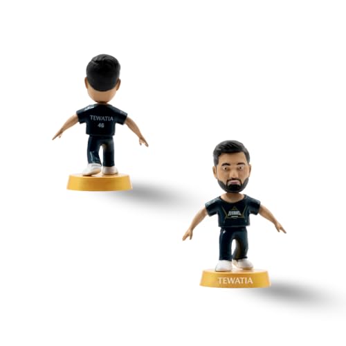 Image of Action Figure, IPL Edition 360 Rotatable Head, Cricket Player for Fans & Collectors (3 Inch Rahul Tewatia)