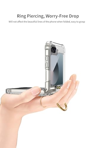 Coque Samsung Flip 6 antichoc transparente avec stylet et anneau de support - 4