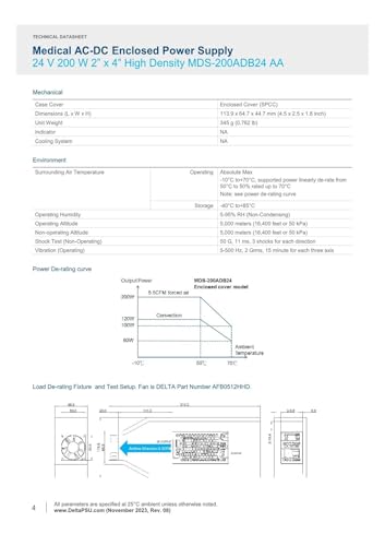 Alimentation MDS-200ADB24 bloc de puissance 24V pour rail