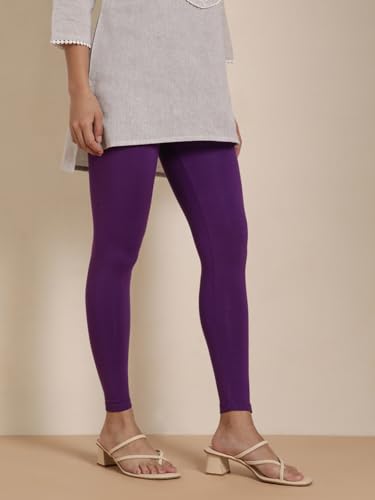 Image of TWIN BIRDS Women Viscose Ankle Leggings | Stretchable Kurti Wear Bottom