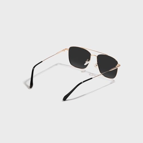 Image of SAM AND MARSHALL VEIN Sunglass I 400% UV Protection I Metal Sunglass I Square Sunglass I Double Bar I Unisex