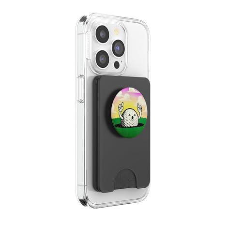 Balle de golf rétro PopSockets PopWallet MagSafe amovible