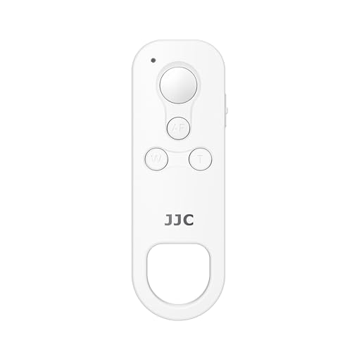 JJC BR-E1 - Mando a distancia Bluetooth inalámbrico para Canon EOS R100 R8 R50 R6MkII R10 R7 R3 M50MkII R5 R6 R RP 6DII 90D 77D 850D 200DII M200 PowerShot V10 G5X MarkII G7 XIII SX700 HS, blanco