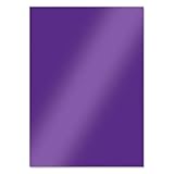Hunkydory Crafts Mirri Essentials - Choc-Box Purple 220gsm Mirror Card MCD508