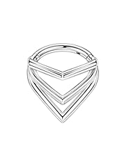 Silver, Triple-stack Waterdrop