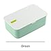 LQPFX-FH. Bento Box 1000ml Kuchenka mikrofalowa Lunch Box Proste Przenośne Uszczelnione Przeszczepianie Żywności Pojemnik Przechowywanie Przeciwwiń Dorosłych Office Owoc Bento Box (Color : Green)