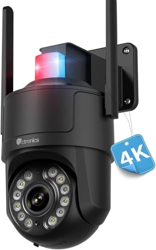 中古と未使用　Ctronics ワイヤレス防犯カメラ 2K 4MP 屋外用 2台 Amazon.co.jp: Ctronics 4K 防犯カメラ 屋外 自動追尾 屋外監視カメラ