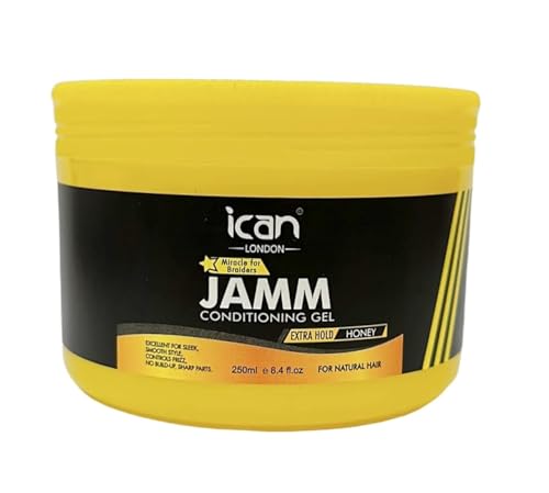 ican London Jamm Conditioning Gel Extra Hold With Honey 250ml, 250 ml (Pack of 1)