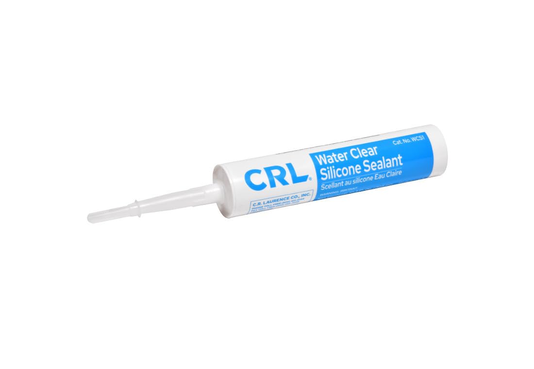 CRL Water Clear Silicone Sealant - 10.3 Fluid Ounce Cartridge
