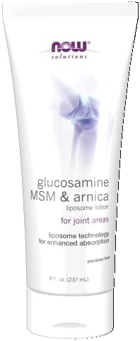 NOW Solutions, Glucosamine, MSM and Arnica Liposome Lotion, For Joint Areas, Liposome Technology for Enhanced Absorption, 8-Ounce