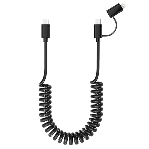 iPhone - こーだい Amazon.co.jp: コイル状 iPhone 充電ケーブル タイプC PD 27W
