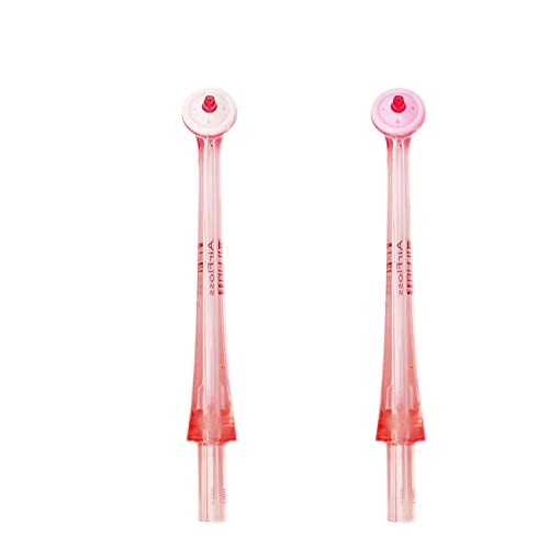 2PCS Pink Flosser Replacement Tips,Flosser Tip Replacement Oral Irrigator Nozzle for Philips Soni care AirFloss,Airfloss Replacement Heads Compatible with HX8211/HX8240/HX8140/HX8141/HX8181/HX8154