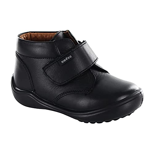 Audaz Zapatos para Niño Estilo Botita en Color Negro con látigo (Negro, 13)