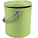 Produktbild Mülleimer Windeleimer 20 Liter mit Henkel und verschließbarem Deckel Grün Bio Müll Eimer Kübel Abfalleimer Papierkorb Mülltonne Kosmetikeimer Abfallbehälter Abfallsammler Kunststoff geruchsdicht