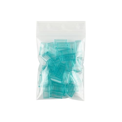 City - Fliesen 50 St?ck 1x2 Noppen in Hellblau-Transparent - - Lego - Immagine 1