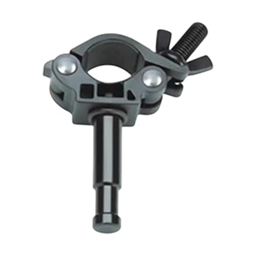 Media abrazadera de metal para tubo redondo con espiga para flash fotográfico