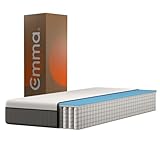 Emma Matelas Original Lite | Mousse à mémoire de Forme, Ressorts ensachés | 90x190 cm | Hauteur 22 cm | Moyen-Ferme (H7) | Soutien à 3 Zones | Ergonomique | Ultra Respirant | Durable | Housse Lavable