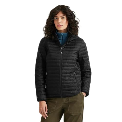 Eddie Bauer Women's Microlight Hooded Down Jacket