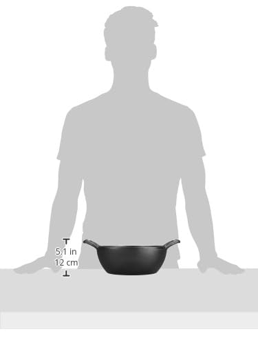 Image of Crystal Pre-Seasoned Cast Iron Kadai 250 Mm | Free Handle Cover | 100% Toxin Free | Naturally Non Stick | Long Lasting | Induction & Gas Stove Compatible