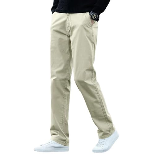 Pantalon long en coton homme style décontracté et confortable avec coupe droite