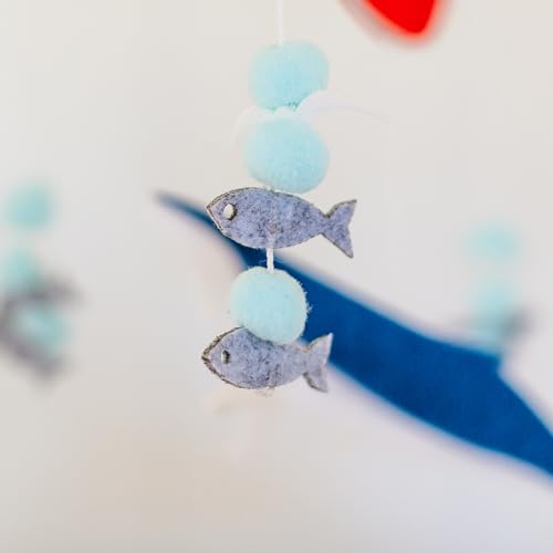 Sorrel + Fern WHALE And Sailboat Ocean) - Baby Shower Gift Nursery Decoration thumb #4