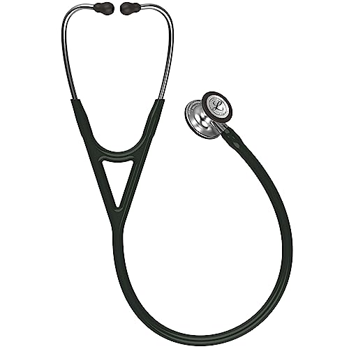 Stéthoscope Littmann Cardiology IV noir avec gravure et lampe de poche pour diagnostic médical