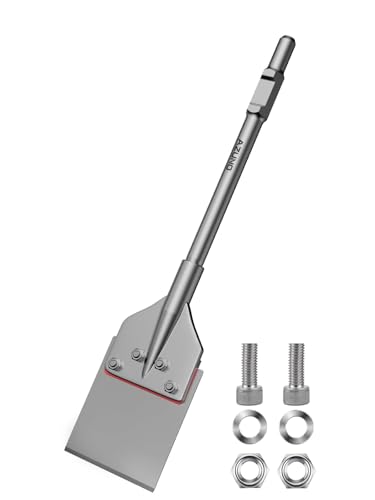 AZUNO HEX Shank Floor Scraper, 6x25 Thinset Removal Chisel Bit
