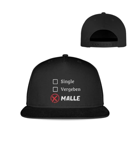 Casquette snapback pour enterrement de vie de garçon visière plate et taille unique ajustable noire