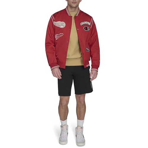 Champion Men's Patch Varsity Bomber Jacket2