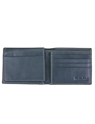 Timberland Men's Leather Wallet With Attached Flip Pocket