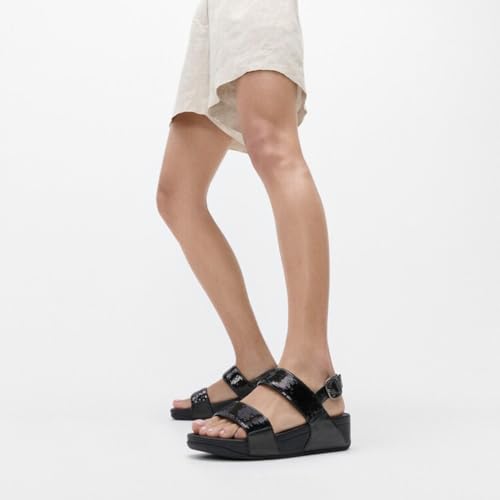 Image of FitFlop Women's, Lulu Sequin Slide Backstrap Sandal