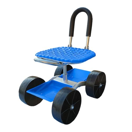 ガーデニング除草スツール ローリングガーデニングシート 耐摩耗性、通気性PPシート ガーデニングトロリー植栽用ローリングシート 4輪 (4輪)