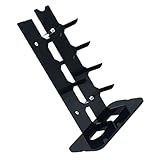 ELAYARD Acryl Messerständer Schwarz Mehrstufiger Vertikaler Messerhalter Freistehendes Ordnungs Aufbewahrungssystem für Küchenmesser Transparentes Design Platzsparend für Profi