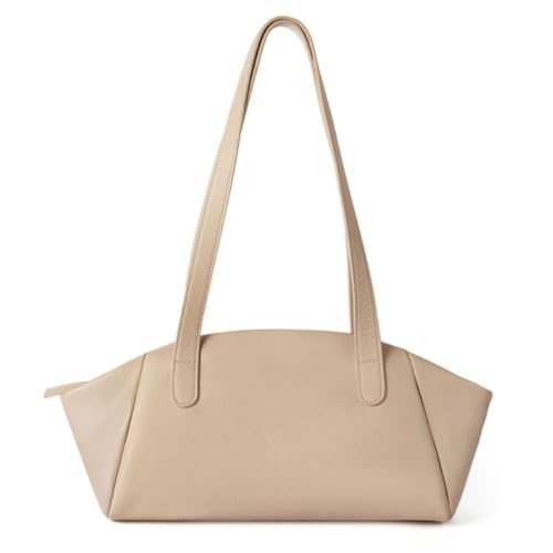 Genuine Leather Shoulder Bag for Women,Soft Commuter Handbags with Zipper Closure,Trendy Hobo Bags Purse for Everyday Use