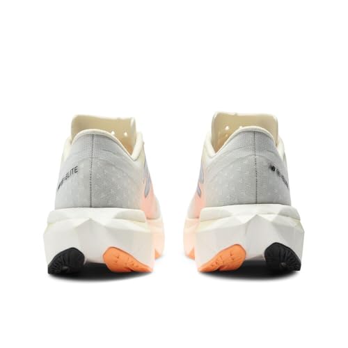 New Balance Women's FuelCell SuperComp Elite V4 Running Shoe, White/Angora/Hot Mango, 7 M