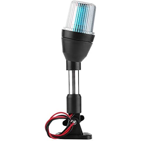 Fydun LED Navigationslampe Boat Light Verstellbare Positionslichter Küstenlinie Marine Boot Yacht Wasserdichtes Signallicht Umklappen Heck Anker Cover