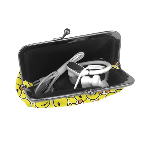 rubber duck Kiss Lock Coin Change Wallet Purses for Women4