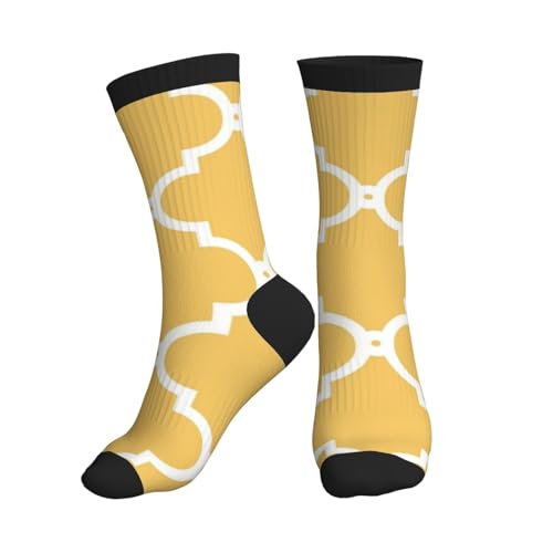 HDTVTV Marokko Spalier Senfweiß, Sport-Kompressionsstrümpfe für Erwachsene, Mid-Tube-Sportsocken,3 Schwarz HDTVTV Marokko Spalier Senfweiß, Sport-Kompressionsstrümpfe für Erwachsene, Mid-Tube-Sportsocken,3 Schwarz