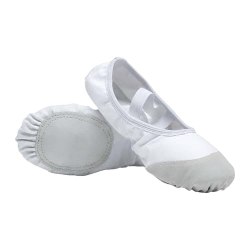 GICIR Zapatos de Ballet Adulto de Lona, Corte Bajo para Ensayo Clase