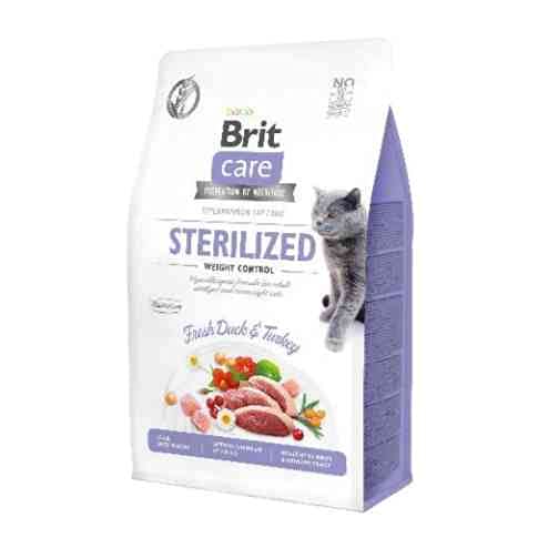 Brit Care Grain Free Sterilized Weight Control avec canard et dinde 0,4 kg