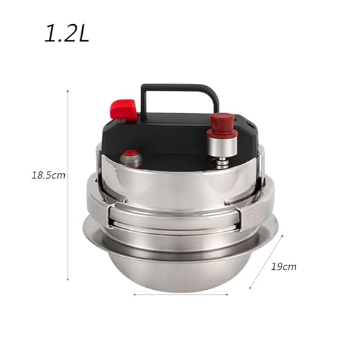 Olla a presión de acero inoxidable 1.2 L miniatura 2