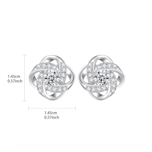 Boucles d'oreilles géométriques moissanite pour un style décontracté chic - 4