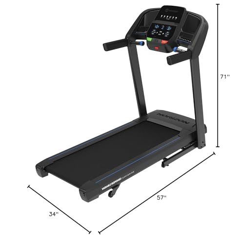 Horizon Fitness T101 Folding Treadmill With Incline For Running And Walking With Bluetooth Connectivity 300 Lb Capacity thumb #7