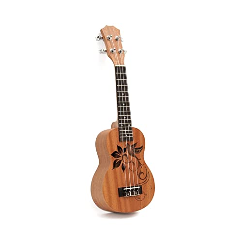 Ukulélé 21″Mini Sapele Flower & Bird Bird Boîtier en Pierre Acajou Délicat Tuning PEG Touche Touche Nylon String Ukulélé Guitar Matte Kids Cadeau Instrument Ukulele - Les Beatles, Paul McCartney, John Lennon, RIngo Starr, George Harrison Ukulélé 21"Mini Sapele Flower & Bird Bird Boîtier en Pierre Acajou Délicat Tuning PEG Touche Touche Nylon String Ukulélé Guitar Matte Kids Cadeau Instrument Ukulele
