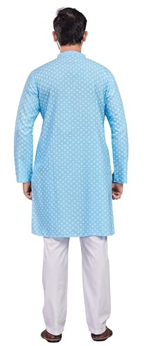 Image of Studio Shringaar Men's Cotton Relaxed Fit Straight Kurta