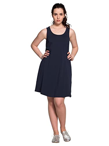 Sheego Damen Große Größen Kleid mit Breiten Trägern Strandmode...