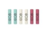 Sun Bum CocoBalm | Vegan and Cruelty Free Moisturizing Lip Balm with Aloe and Coconut Oil | Pina Colada, Ocean Mint, Groove Cherry (.15 oz) | Pack of 6 (2 of Each Flavor)