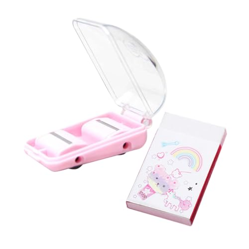 TOYZFRIENDY ミニポータブル消しカスクリーナー 便利なローラー式橡皮屑収集器 コンパクト軽量設計 手動再利用可能 学校 オフィス 家用掃除ツー