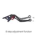 Hopider Short Brake Clutch Levers Compatible with GROM MSX125 2014-2019, CBR250R 2011-2013, CBR300R/CB300F/FA 2014-2019, CB400F/CB400R 2013-2015, CBR500R/CB500F/X 2013-2019, Monkey 125 2018-2019,Black